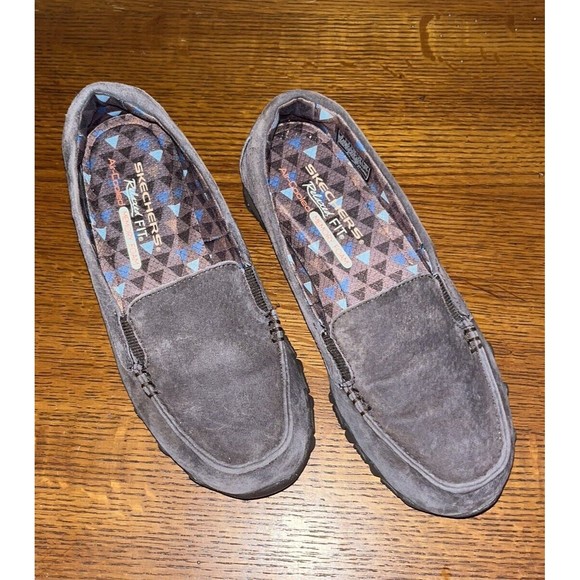 Skechers Women's‎ Sz 6 Relaxed Fit Air Cooled Brown Slip On Memory Foam Shoes - Picture 1 of 9